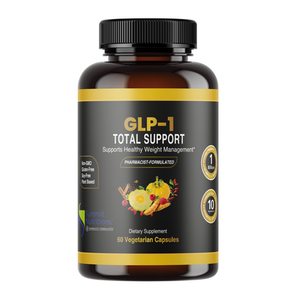 GLP-1 Total Support Capsules | 1 Billion Prebiotics and Probiotics Blend (30 Servings)