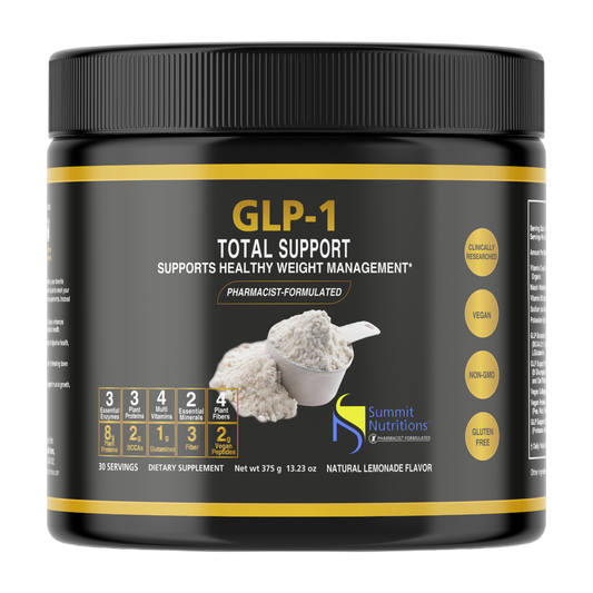 GLP-1 Total Support Powder | With Fiber, Protein, and Collagen (30 Servings)