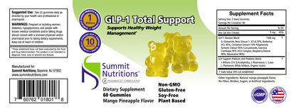 GLP-1 Total Support | Mango-Pineapple Flavored Gummies (60)