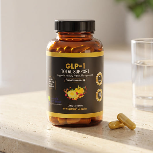 GLP-1 Total Support Capsules | 1 Billion Prebiotics and Probiotics Blend (30 Servings)