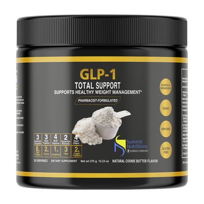 GLP-1 Total Support Powder | With Fiber, Protein, and Collagen (30 Servings)